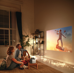 Byintek U80 Max Portab Kích thước bỏ túi hometheater Máy chiếu mini 3D 4K 3LED DLP HD đầy đủ Wifi androfid 11.0 60fps độ sáng cao - Product Image 2