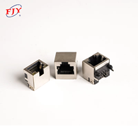 Venta directa de fábrica, enchufe de red, Cable de Internet, conector de puerto de red, enchufe hembra RJ45 Ethernet