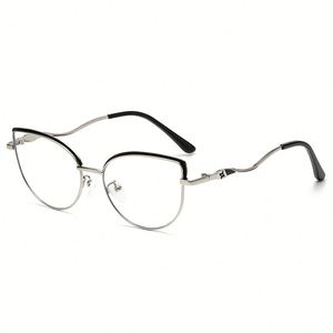 Gafas de Computadora de Aleación Retro para Mujer, Modelo 2025, Montura Metálica con Diseño de Ojo de Gato, Anti Luz Azul, Fotocromáticas - Product Image 6