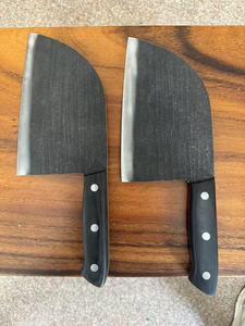 Coltello da Chef Cinese Forgiato a Mano, Utensile da Cucina Professionale con Manico in Legno per Affettare Verdure, Carne, Cucinare, BBQ e <span class=keywords><strong>Macelleria</strong></span> - Product Image 4