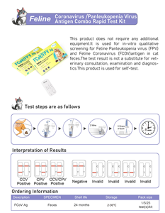 Kit per Test rapido combinato 2 in 1 per Coronavirus felino/Virus Panleucopenia | Kit diagnostico per animali domestici, risultati rapidi, supporto OEM - Product Image 6