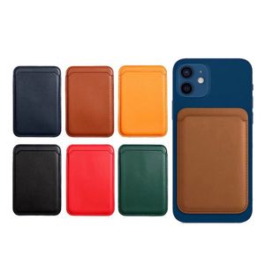 Custom Logo Rfid Blocking Magnetic Pu Leather Mobile Phone <b>Wallet</b> Case Credit Card <b>Holder</b> for Back of Cell Phone - Product Image 5
