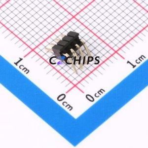 1271WR-4P Pin Header Bent Lead Through Hole,P=1.27mm Connector 1x4P 1.27mm Pin Header Right Angle Insert - Product Image 2