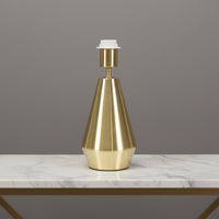 Lampe d'ambiance LED simple et flexible avec finition en fer moderne, base de lampe géométrique conique pour la maison, le bureau et l'étude