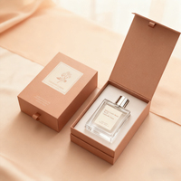 Cajas Magnéticas de Lujo para Perfume de 50ml y 100ml con Logotipo Personalizado por Estampado en Caliente, Caja Magnética con Tapa Abatible y Inserto