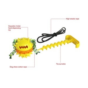 GARIDA Jouet de tirage à la corde pour animaux de compagnie, balle flottante pour chiens, jouet à mâcher pour animaux, balle à tirer à la corde - Product Image 3