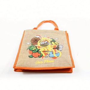 Sac en toile de haute qualité, réutilisable, personnalisé, écologique, pour mariage, café, vin, plage, shopping, sacs en jute, sacs en toile de jute - Product Image 4