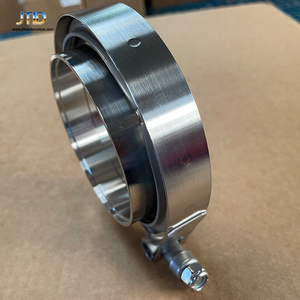 JTLD 304 <span class=keywords><strong>Pince</strong></span> en V en acier inoxydable et jeu de brides mâle/femelle-3.5 pouces 3.5 "pouces I.D. Ensemble de bande V - Product Image 6