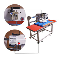 Mesin Press Panas Otomatis Pneumatik TianDao Double Station dengan Plat 60x80cm 2-in-1 Auto Buka untuk Kaos, Mug & Topi