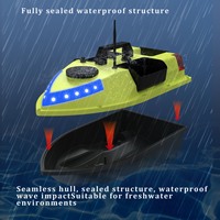 Bateau de pêche télécommandé 3-Bait-Hopper avec GPS et batterie haute capacité de 12000 mAh