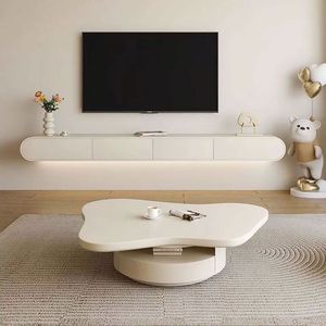 <span class=keywords><strong>Mueble</strong></span> de <span class=keywords><strong>TV</strong></span> Flotante Estilo Crema 2026, <span class=keywords><strong>Mueble</strong></span> de <span class=keywords><strong>Pared</strong></span>, <span class=keywords><strong>TV</strong></span> Suspendida - Product Image 1