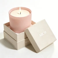 Caja de Regalo de Cartón Rígido de Lujo Personalizada para Velas, con Logotipo en Relieve Dorado, Apertura en Ángulo Diagonal, Impresión a 4 Colores, para Velas Aromáticas, EE. UU.