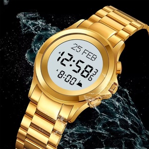 2026 Islamic Prayer Watch Men's Alloy Watch Muslim Azan Watch 3ATM Waterproof Men's Watch - Product Image 2