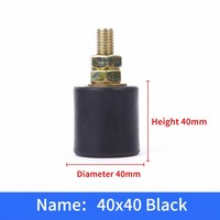 Galet de guidage en polypropylène avec pince mobile pour porte patio et porte coulissante, diamètre 40 mm, épaisseur 40 mm