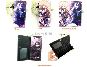 Fate/Grand Order <span class=keywords><strong>FGO</strong></span> Alter Okita Fate/Stay Night TouHou Project Anime Cartera larga de cuero sintético Monedero largo con clip para tarjeta - Product Image 4