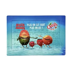 Cornice per puzzle in cartone riciclato, merchandising sostenibile - Product Image 1