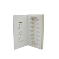 Boîte cadeau pliante à rabat mat, écologique et créative, pour huile essentielle cosmétique, avec doublure en éponge, personnalisable, emballage en papier enduit