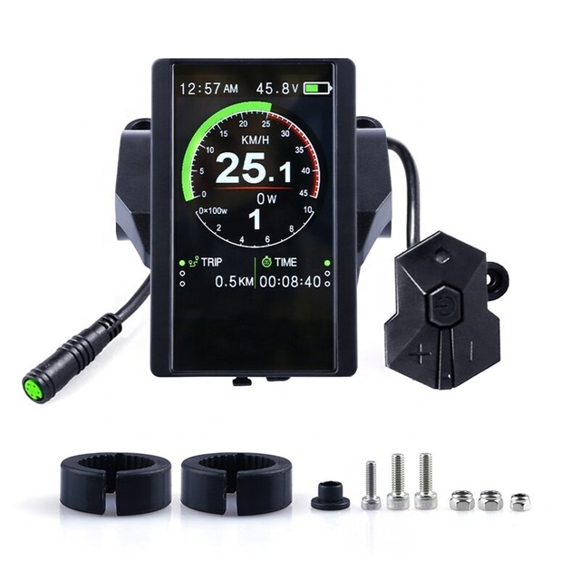Colorful Screen Display USB Charging Electric Bike Instrument Speedometer P850C For Bafang Mid Motor Electric Bicycle Kit