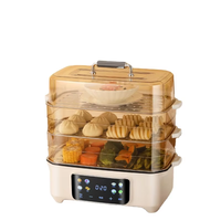 Cuisinière électrique multifonction 1500W en acier inoxydable avec contrôle numérique, fonctions de cuisson du riz, de fondue et de cuisson à la vapeur pour usage domestique