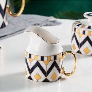 Ensemble de théière en porcelaine fine de style européen, service à café en porcelaine, tasse à thé de l'après-midi avec soucoupe, coffret cadeau - Product Image 5