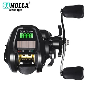 Moulinet de pêche à lancer Solar Line Counter 7.2:1 7+1BB, Frein 10kg, 246g, <span class=keywords><strong>pour</strong></span> eau salée et eau douce, pêche en bateau, OEM - Product Image 1