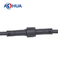 Étanche IP65 M10 3PIN faible puissance AC connecteur PVC matériel Injection mâle femelle IP65 LED fil connecteur pour l'éclairage