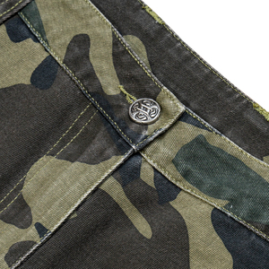 TOPSHOW Jeans cargo tactiques à jambes larges en toile de coton personnalisée à multiples poches, camouflage, camouflage, <span class=keywords><strong>pantalon</strong></span> baggy pour hommes - Product Image 3