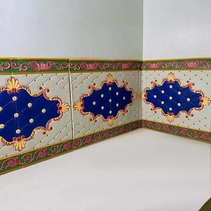 Ethnic Style 3D Wall Sticker XPE Foam Self Adhesive Decorative Wall Covering For Home Decoration Rustic Design Rectangle Multi - Product Image 2