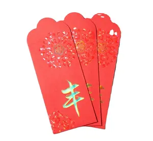 Custom Red Packet Lucky Money Envelope Hot Stamping Red Packet