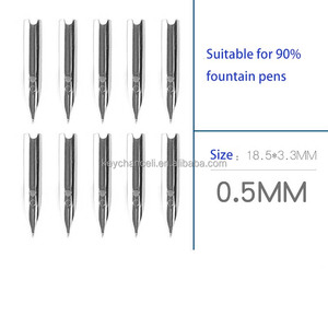 Văn phòng phẩm văn phòng phẩm cung cấp văn bản phụ kiện 18.5 0.38 0.5 0.8 <span class=keywords><strong>tip</strong></span> xi lanh Nib Vàng thư pháp Nib đài phun nước bút nibs - Product Image 4