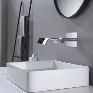Grifos de lavabo CON MEZCLADOR de lavabo oculto digital, grifos de cascada con pantalla de temperatura inteligente, grifo de cascada con mango bonito