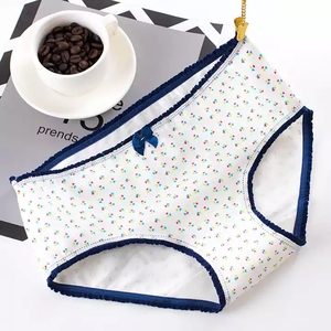 Meilleure qualité slip femme <span class=keywords><strong>Sexy</strong></span> grande taille imprimé mignon sous-vêtement de dessin animé pour adolescente culotte en coton pour femme avec nœud papillon - Product Image 3