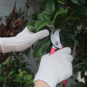 Guantes de Trabajo de Algodón Blanco de Punto, Protección para las Manos, Tejidos con Algodón Puro de Calibre 10 - Product Image 5