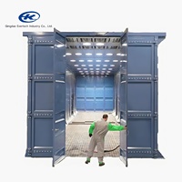 Cabina de granallado y chorro de arena popular de proveedor de fábrica con sistema de recuperación automático