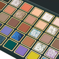 Private Label 35 couleurs, palette de fard à paupières matte miroitant duochrome, palette de fard à paupières de maquillage hautement pigmenté