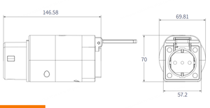 อะแดปเตอร์ปล่อยไฟฟ้าแบบ Type 2 V2L สำหรับรถยนต์ยุโรป รุ่น ID3 Model Y Skoda Q4 IX1 I4 <span class=keywords><strong>5</strong></span> E-Tech Kona BYD MG EX30 ราคาส่งจากโรงงาน - Product Image 5