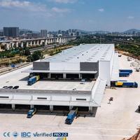 Construcción Rápida de Almacenes Modulares con Estructura de Acero, Conexión por Pernos y Orificios Preperforados