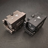 Laser Sight Hijau Kompak dengan Strobo, Penunjuk Laser yang Dipasang di Rel Aluminium