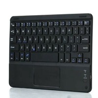 Keyboard Mini Slim Nirkabel Universal 10 inci Ultra-tipis dengan Touchpad dan Mouse BT