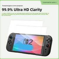 Étui de protection, capuchons de joystick, protecteur d'écran pour console de jeu Nintendo Switch 2, coque en silicone souple givrée divisée pour PC