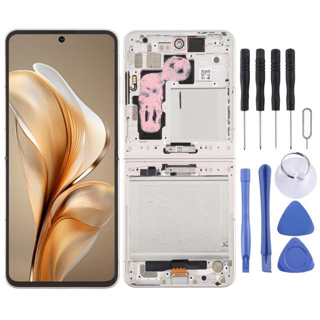 Original OLED LCD Screen for ZTE nubia Flip gold frame