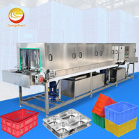 Laveuse industrielle ORME pour paniers à fruits, bacs et caisses – Machine automatique de nettoyage de boîtes en plastique