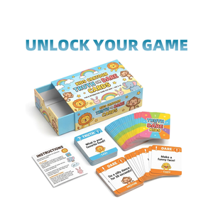Jeu de cartes personnalisé de luxe pour couples, avec un cœur noir mat doux au toucher, jeu de vérité <span class=keywords><strong>ou</strong></span> de défi romantique pour les relations sociales - Product Image 2