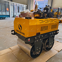 Meilleures ventes dans le monde entier : Rouleau compresseur à double tambour autoporté HM330 HM550 de 330 kg et 550 kg pour le compactage de l'asphalte et du sol