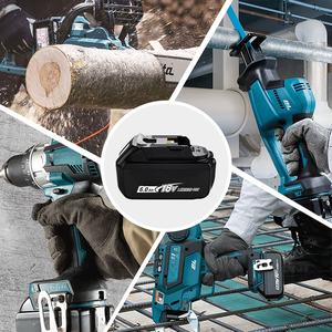 קיבולת גבוהה 18v סוללה <span class=keywords><strong>6</strong></span>.0ah l-ion עבור makita lxt כלים | תחליף עבור bl1860 bl1850 | כוח מתמשך & טעינה מהירה - Product Image 5