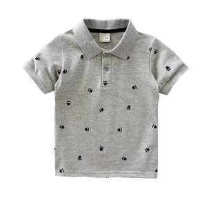 Polo pour garçon, nouveau design 2023, mode enfant, 100% coton, manches courtes, imprimé, polo décontracté pour garçon - Product Image 6