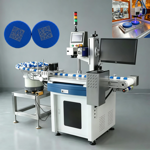 Machine de marquage laser UV anti-contrefaçon pour flacons en verre pharmaceutiques, avec traçabilité un article-un code - Product Image 2