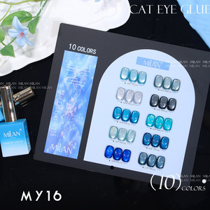 ชุดสีเจลทาเล็บมินิ 10 สีใหม่จากมิลาน สำหรับฤดูร้อน ดีไซน์ขวดแคทอาย ไม่เหลือง ติดทนนาน เหมาะสำหรับร้านทำเล็บ - Product Image 6