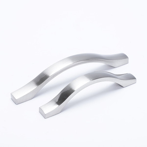 H-2068 <b>Bow</b>-shaped Cabinet Handle Alloy Plated Minimalist Design For Furniture Drawer Wall Cabinet <b>Pull</b> 40g50g - Product Image 3