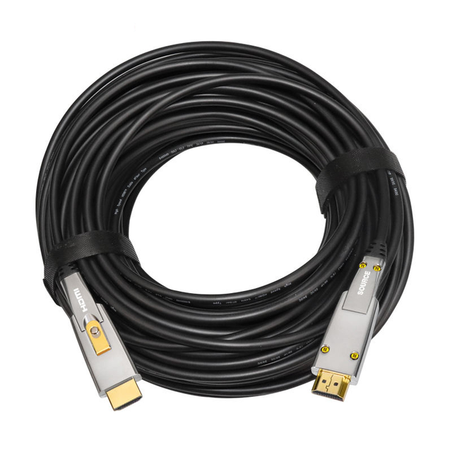 Custom 8K Fiber Optical AOC HDMI 48gbps Home Theater Piping Through Wall HDR hdmi Fiber Optic Cable
